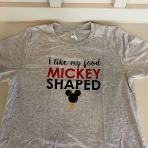 Disney Mickey shaped food t shirt, Mickey Bar